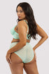 Eddie Crossover Wrap High Waist Knicker Curve - Aqua